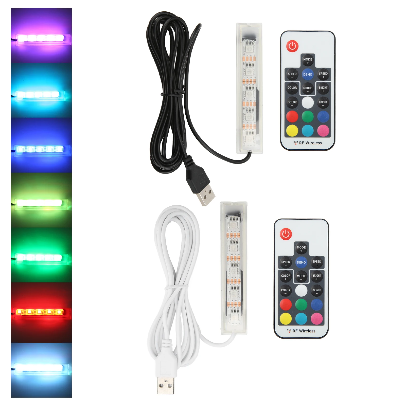 Fish Tank Accessory  Aquarium Lamp Light USB Powered Remote Control Colorful Fish  LED Lamp for Landscape USB Aquarium Light