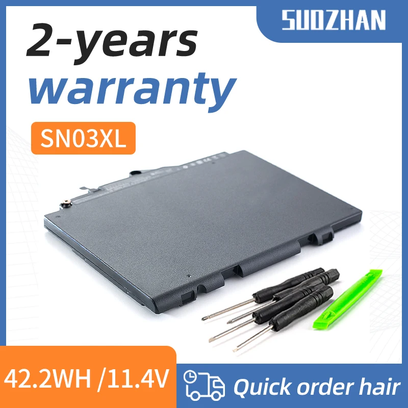 

SUOZHAN SN03XL Laptop Battery For HP EliteBook 820 725 G3 G4 Series 800514-001 800232-241 HSTNN-UB6T HSTNN-DB6V 11.4V 44WH