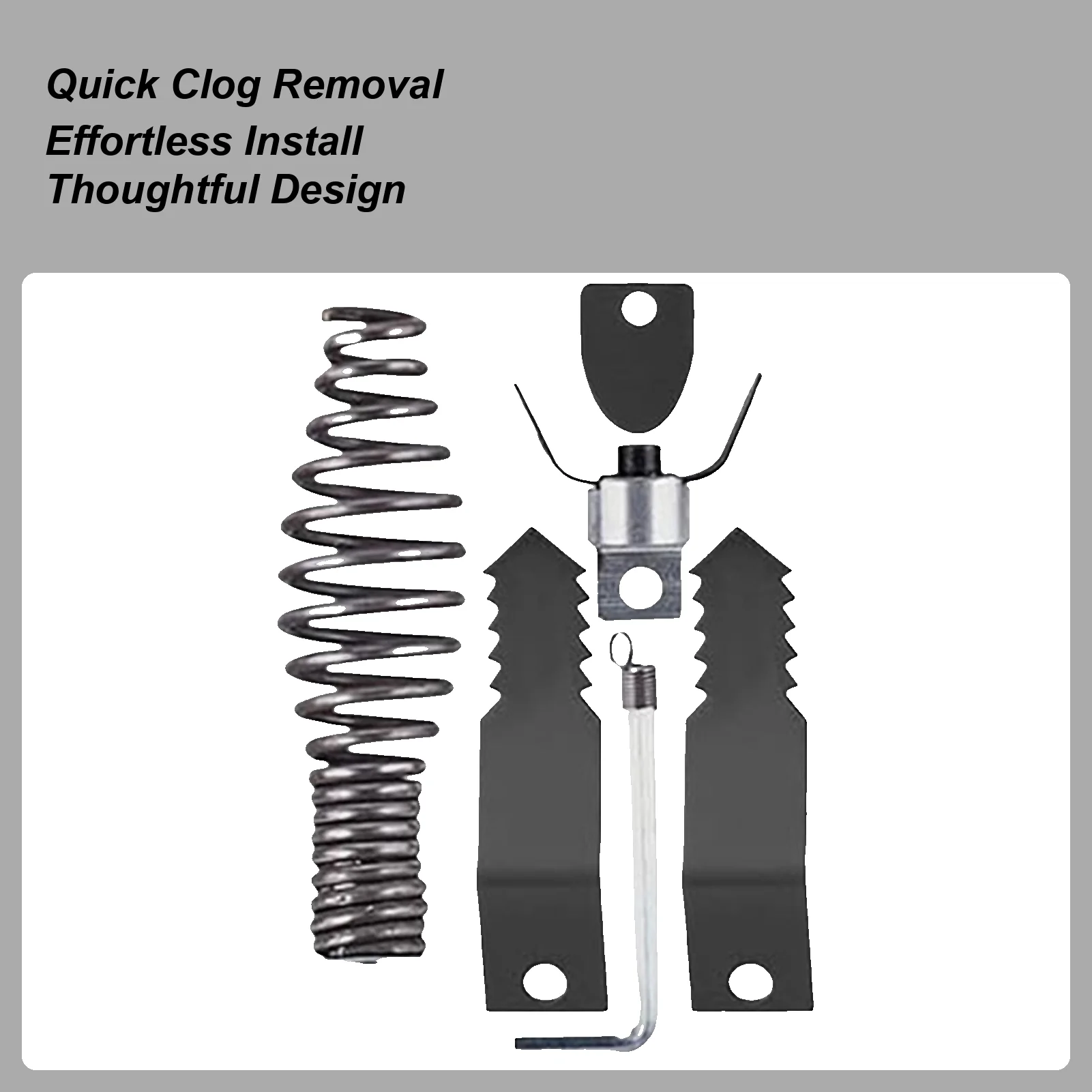 

Насадка для сливного шнека, резак для чистки труб, набор режущих головок, профессиональный инструмент для удаления засоров с гаечным ключом для кухни, домашнего обслуживания