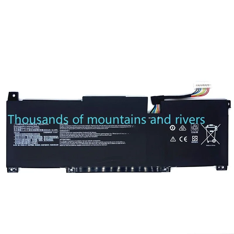 

BTY-M491 3ICP6/71/74 11,4 В 52,4 Втч 4600 мАч Аккумулятор для ноутбука MSI Modern 15 серии A10RB