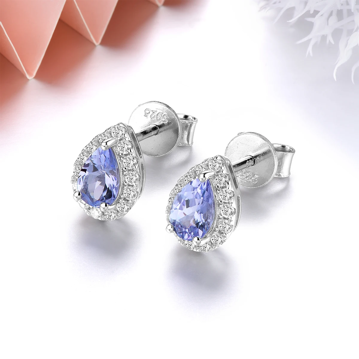 Imagem -04 - Tanzanite Brinco para Mulheres Pedras Preciosas Genuínas Jóias Finas Presentes de Aniversário Favorito Prata Esterlina 08 Carats Natural