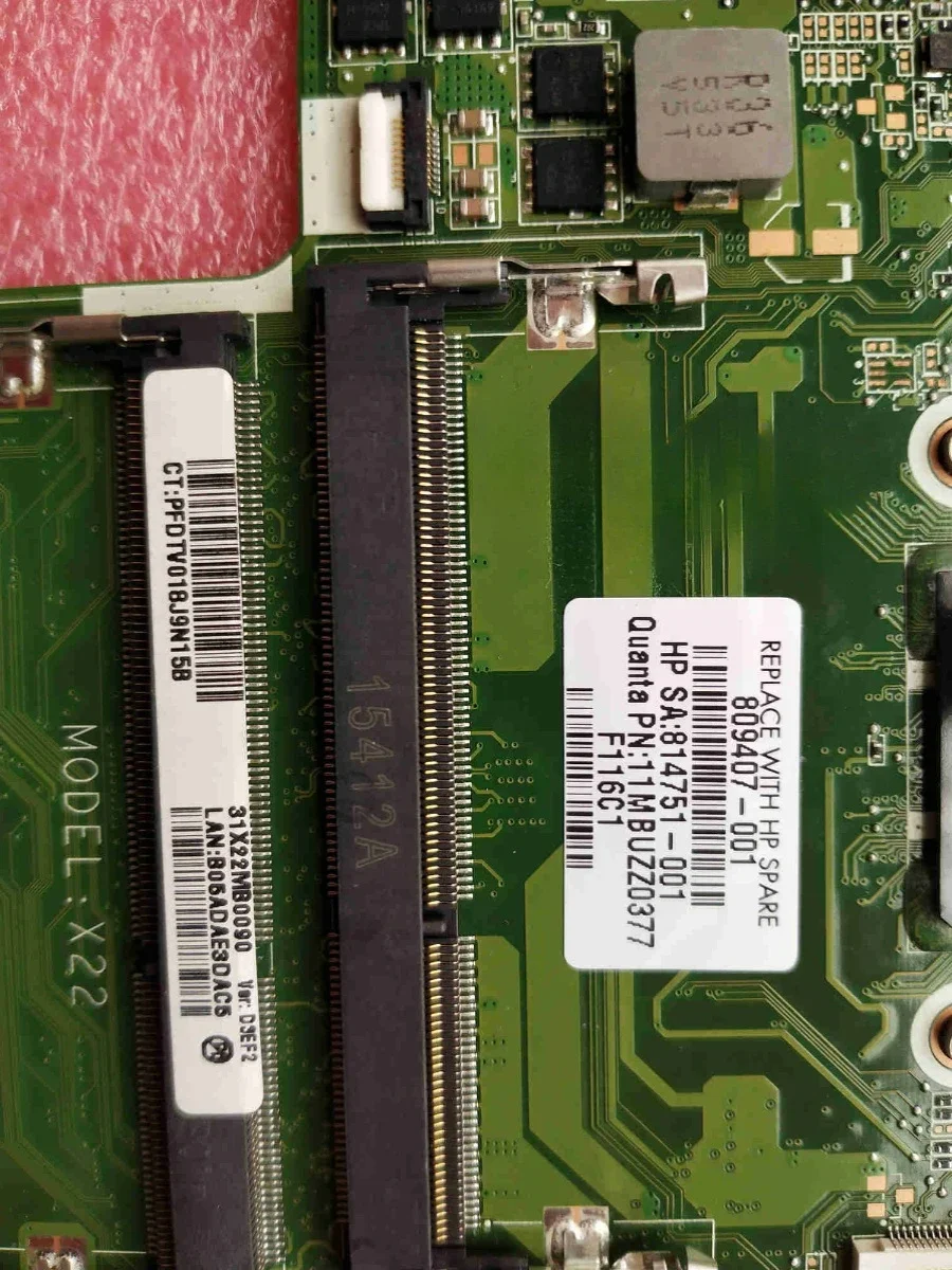 For HP 14-AB 15-AB Main Board 809407-001 814751-001 Version Number: DA0X22MB6D0