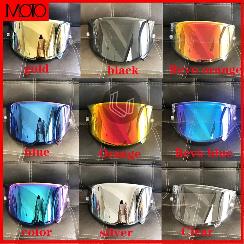 

Motorcycle Full Face Helmet Goggles Lens Visor with Lock for KYT NFR NXR GP