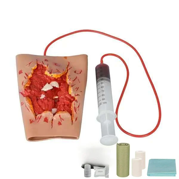 

Bleeding Control Fracture Wound Dressing Training Model Kit for Medical Education Open Fracture Wound Packing Trainer