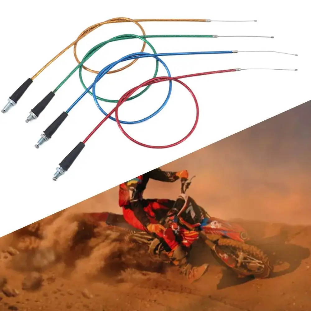Replacement Universal Motorcycle Throttle Cable Colorful Adjustable Throttle Wires Durable Dirt Bikes Throttle Motorbike