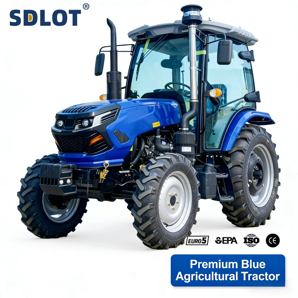 Customized 80HP Agricultural Tractor with Cab 4WD Diesel Engine Euro 5 EPA CE