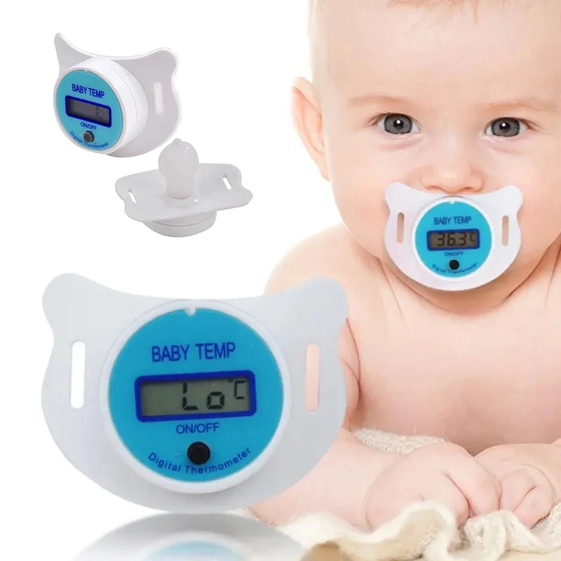 Baby\'s Electronic Pacifier Thermometer Infant Digital Smart Thermometer Baby Kid Nipple LCD Digital Mouth Pacifier