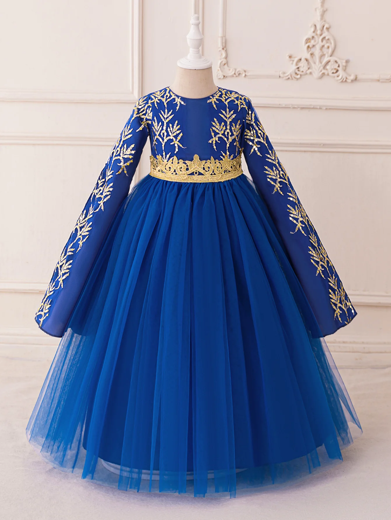 

Мусульманские девушки, бальное платье с вышивкой и блестками, сетчатые халаты для Рамадана, фестивальные представления, вечеринки, банкеты, вечерние платья для хозяев