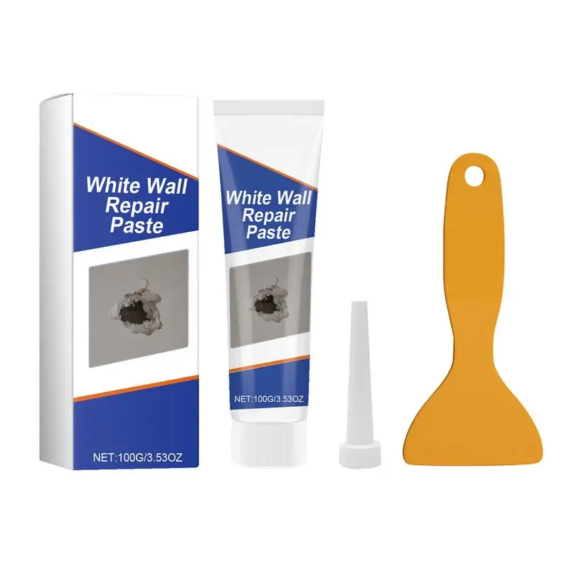 

Drywall Patch Repair Kit Wall Repair Patch Kit With Scraper Large Hole Drywall Patch Wall Mending Agent For Removing Wall Stains