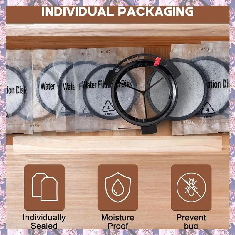 L73A 2025-24PCS Replacement Coffee Maker Filtration Set Filter Disk With Frame Compatible With Mr. Coffee Makers And Brewer