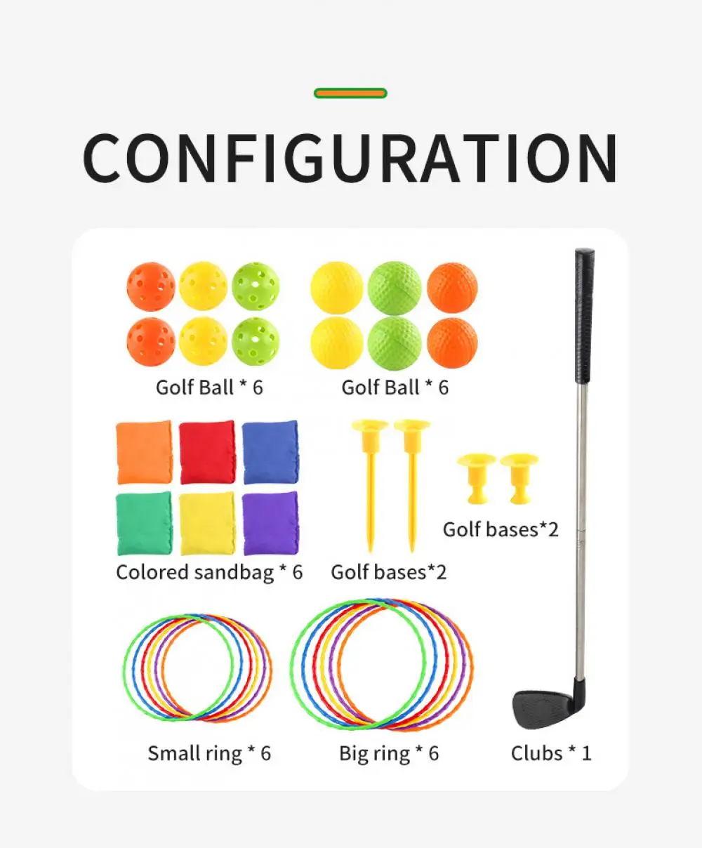 3 in 1 Gioco interattivo con sacchi di sabbia Set di giocattoli Golf Set da gioco per bambini Giochi sportivi per interni ed esterni Giocattoli per ragazzi Regali di Natale per bambini