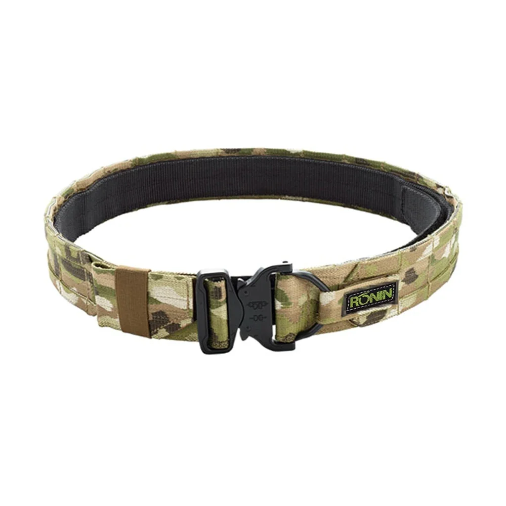 Ceinture DulBelt à dégagement rapide pour homme, métal, laser, Molle, environnement, bataille, 2"