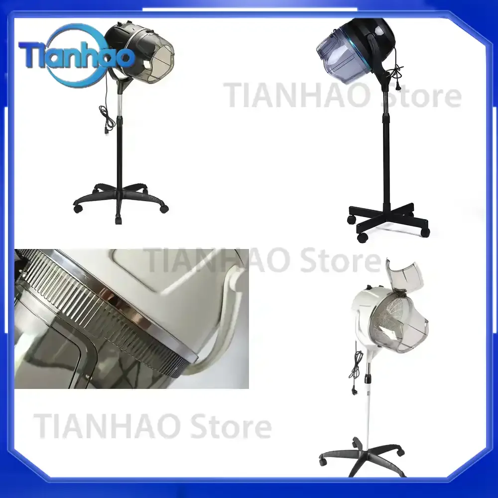 Ionic Industrial Hair Dryer for Professional Standing Hair Dryers Machine Salon Equipment Sit Under Hood Black Hair Dryer