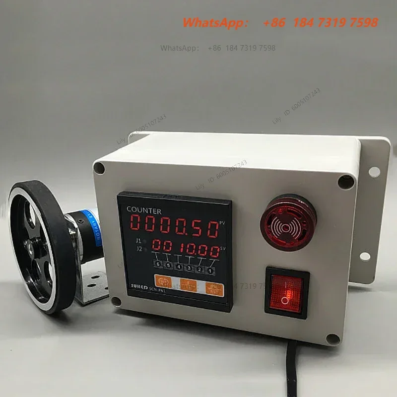New Small SCN-P62 Rolling Wheel Electronic Digital Meter Counter 12V/24V/220V Length Measurement Test Equipment Automatic Coder