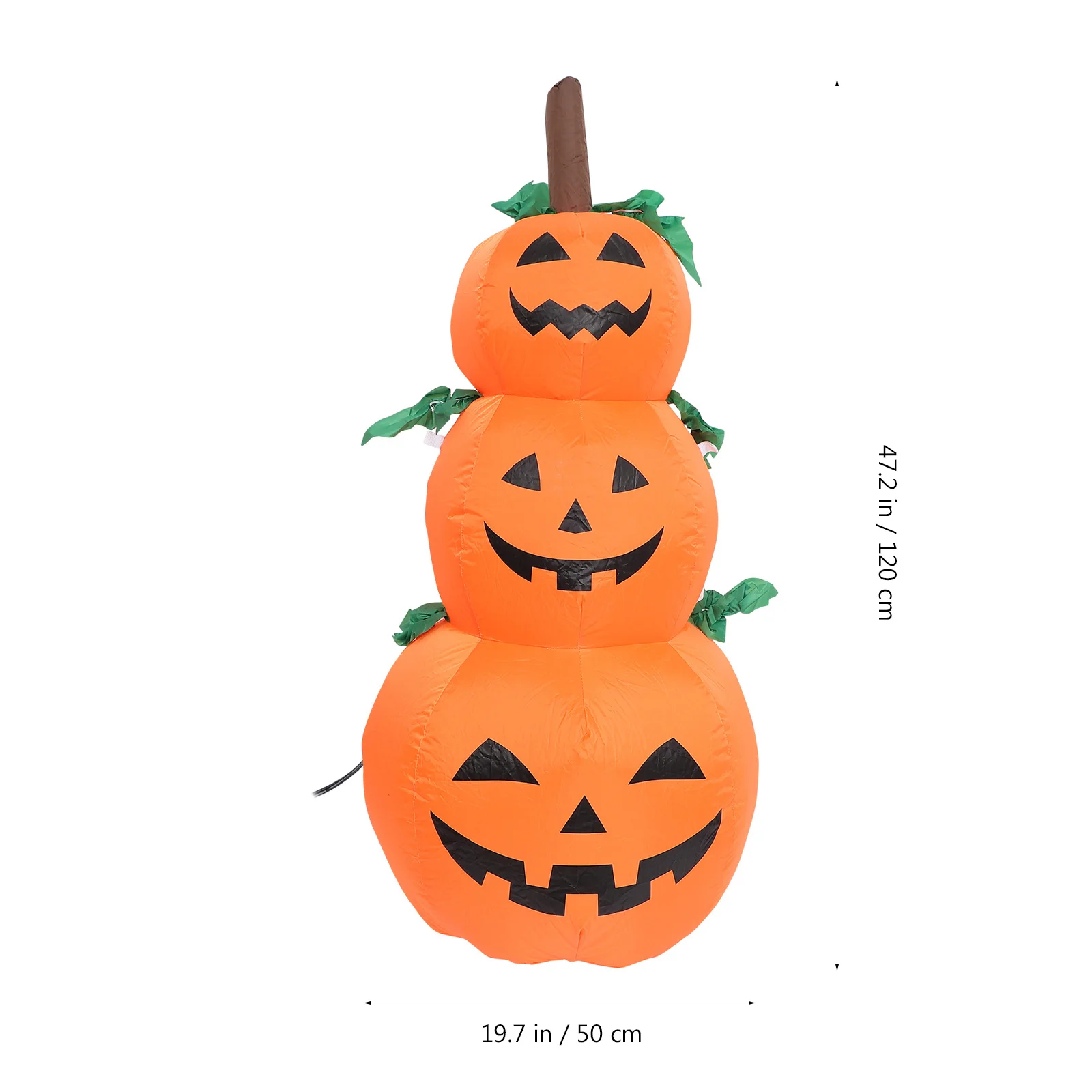 1. 1.2M Halloween Inflatable Pumpkin Lantern Decorative Air Blown Model Festival Decor Lightweight Portable Air Pump for Garden