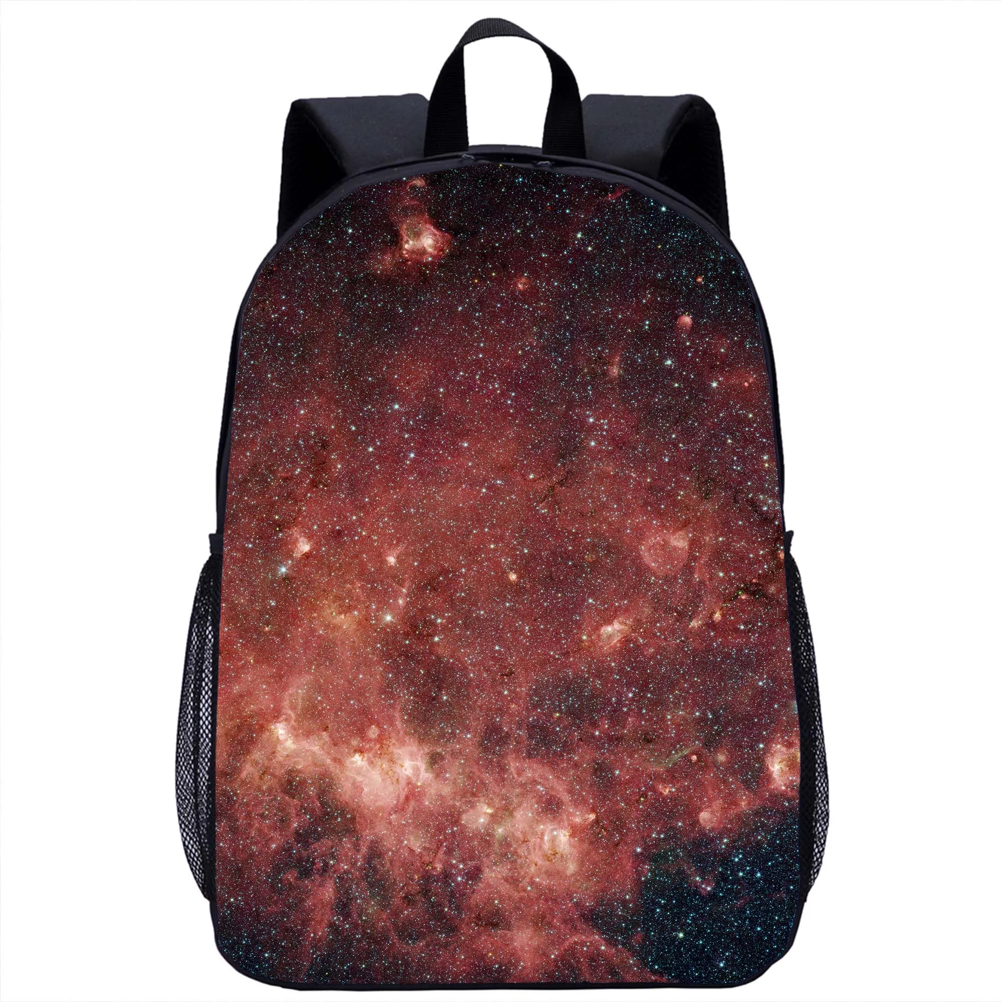 Universe Planet tas punggung anak-anak, ransel Laptop pelajar tas kasual harian berpergian bermotif Planet semesta