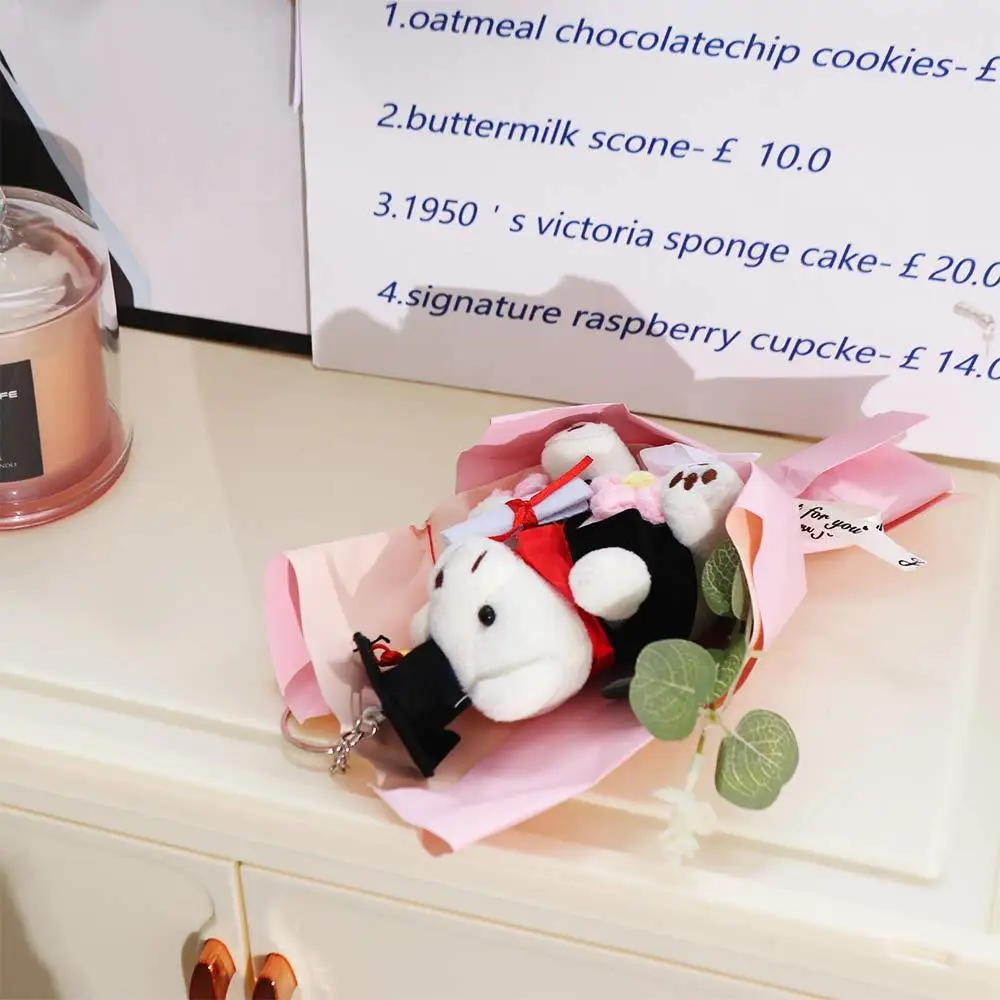 Graduation Season Little Bear Crochet Bouquet Graduation Ceremony Congratulation Graduation Flower Bouquet Celebrate Party