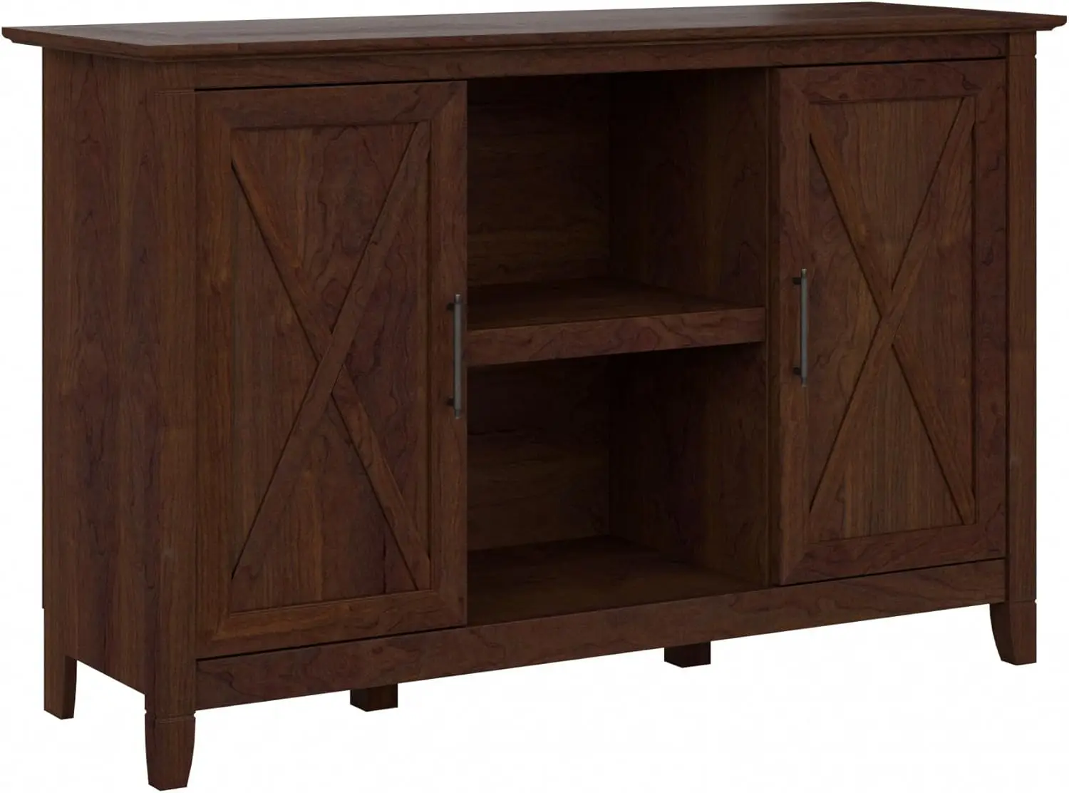 

Bush Furniture Key West 30-дюймовый акцентный шкаф с дверцами и 4 полками, Bing Cherry (KWS146BC-03)