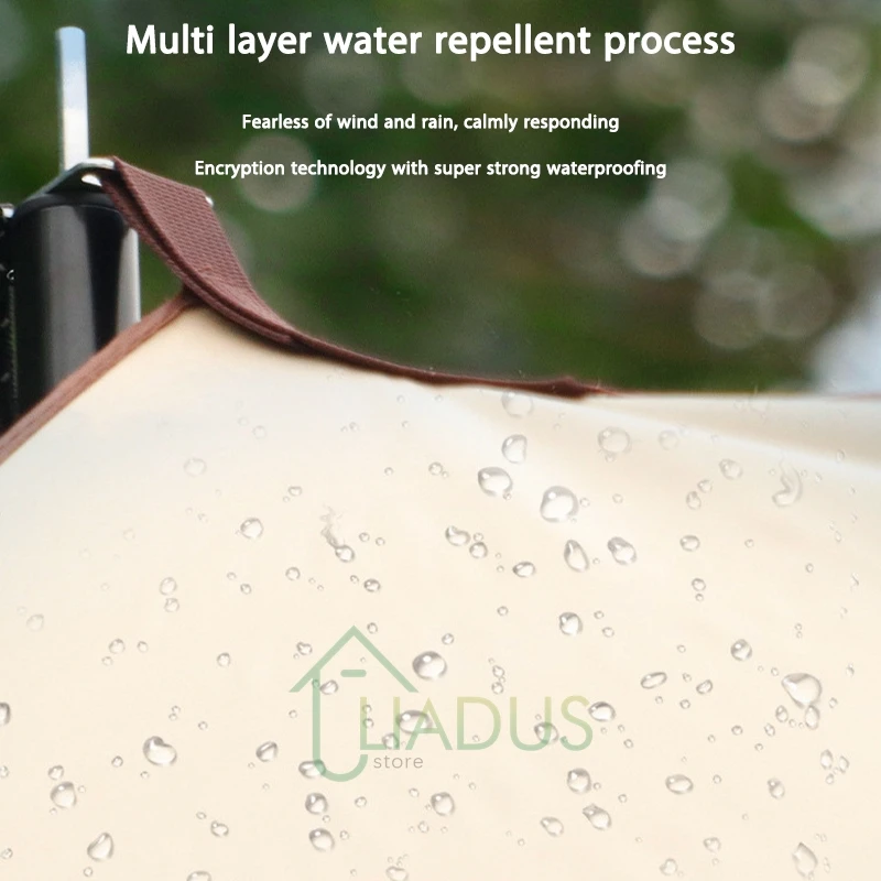 التخييم في الهواء الطلق القماش المشمع مقاوم للماء خيمة المظلة ظلة للسفر شاطئ حديقة نزهة دائم يسهل حملها إعداد