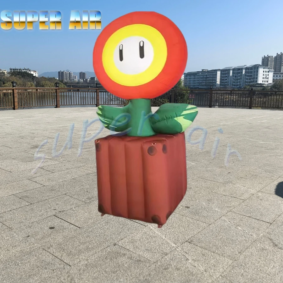 Popular model decoration nice outdoor inflatable toy for trade show inflatable sunflower