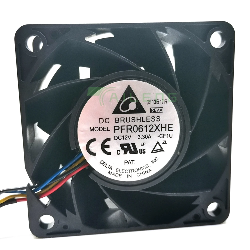 new Delta 6038 PFR0612XHE DC 12V 3.30A ultra violent strong air flow high speed axial fan