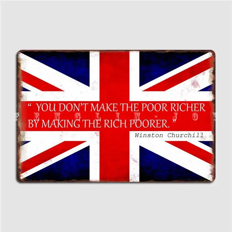 Winston Churchill Metal Sign Club Home Club Bar Design Mural Painting Tin Sign Posters