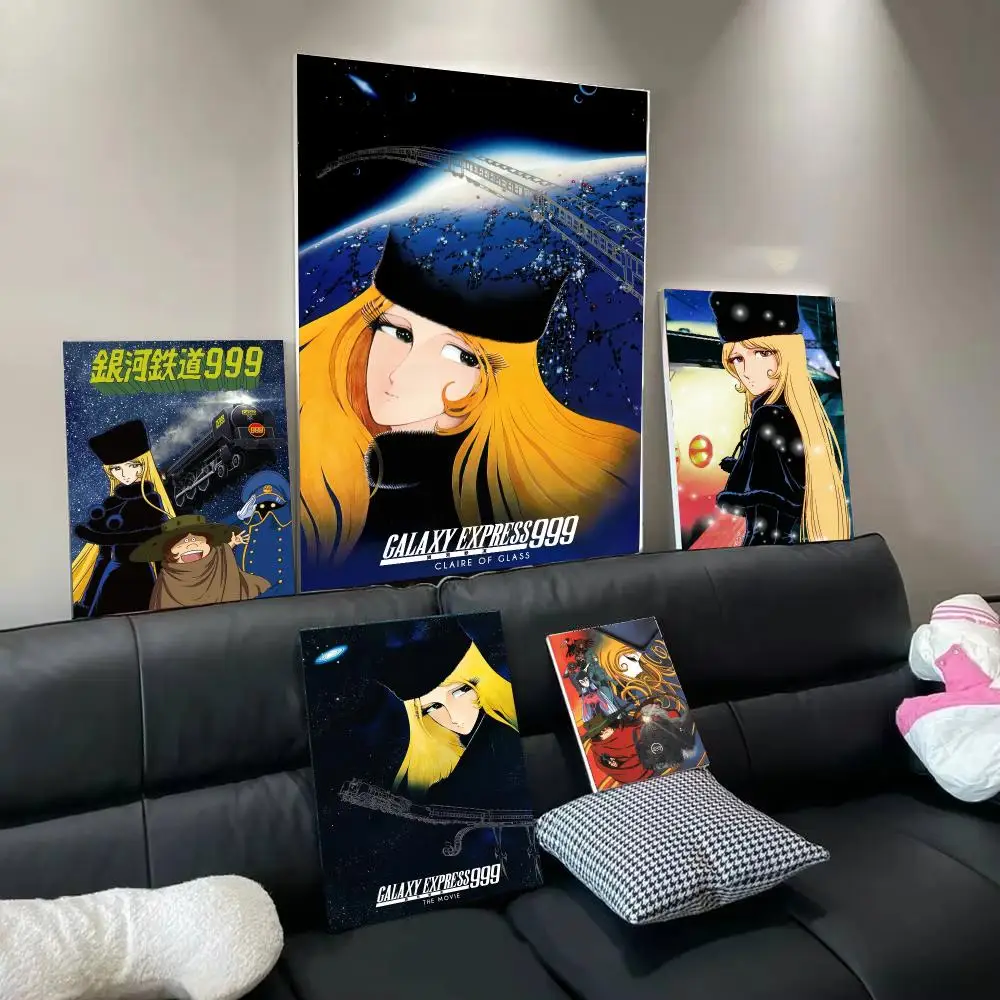 Cartoon G-Galaxy Express 999 Poster Modern  Wall Art Aesthetic Minimalist Bedroom Decor Cafe Home Gift