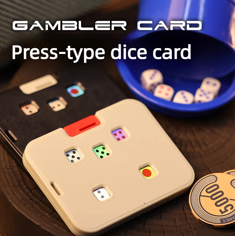 SJYEDC Push-Type Mechanical Dice Finger-press Fingertip-operated Desktop Stress-relief Toy