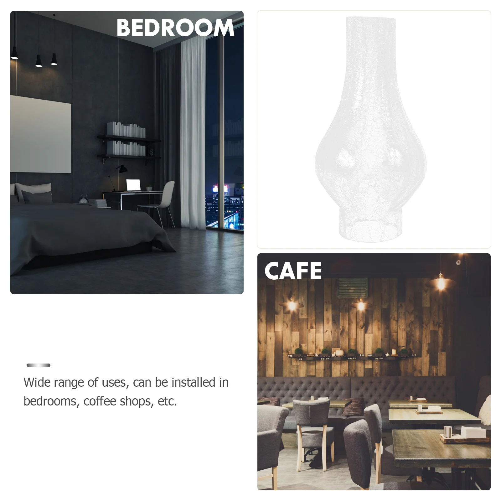 

1Pcs Retro Glass Lampshade Premium Craft Wall Light Cover Accessory Decorative Diffuse Lighting for Bedroom Living Room Home