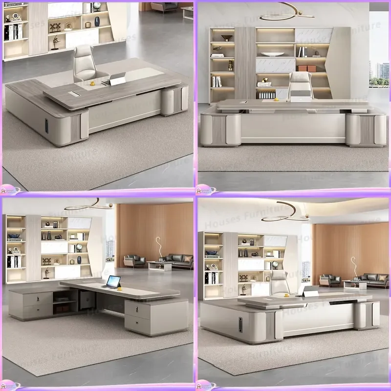 Luxury Executive Office Desk Modern CEO Manager Table High End Boss Workstation Durable Professional Business Furniture for