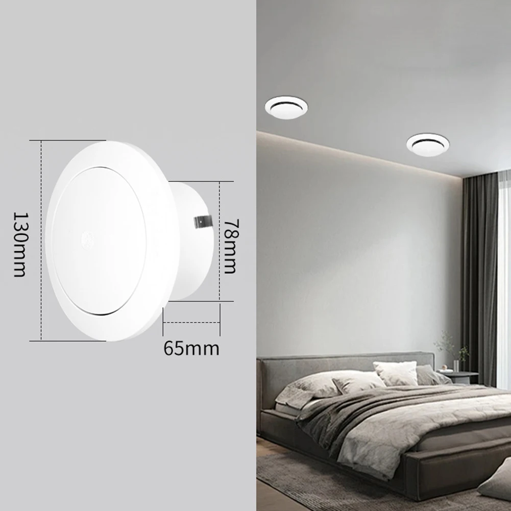 Adjustable ABS Air Exhaust Valve Grille with Round Diffuser Vent Duct Cover for Kitchen Bathroom Ventilation and Airflow Control