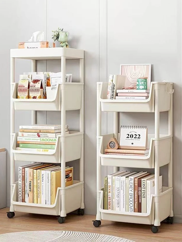 

Multi-Layer Stand Storage Ra for Kitchen Living Room Fruit Vegetable Basket Holder Free Standing Plastic Organizer