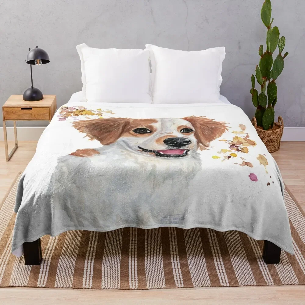 

Watercolour Cavachon Throw Blanket Soft Beds christmas decoration Furrys Blankets