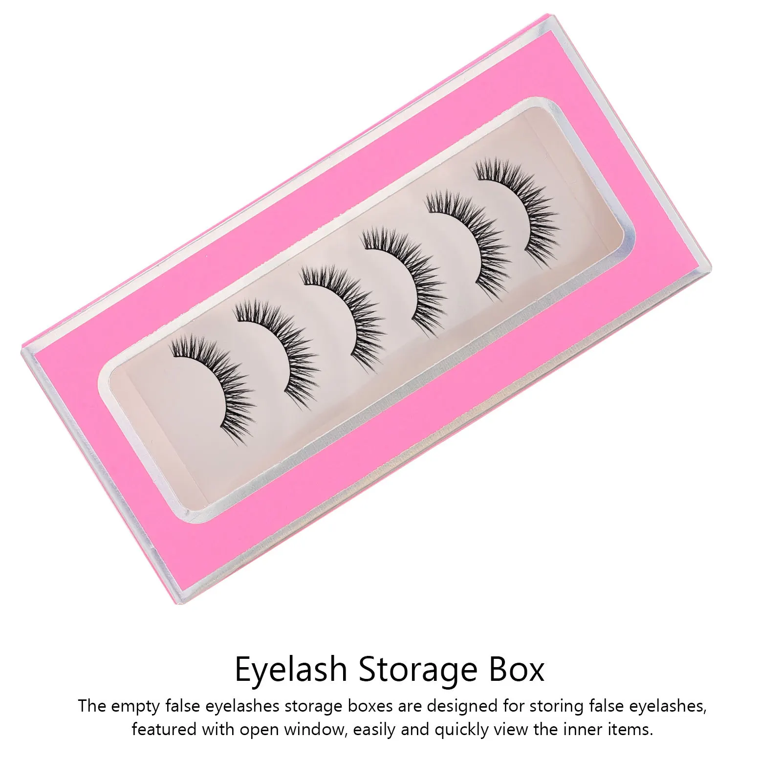 Pudełko na rzęsy 30 sztuk, przezroczyste, papierowe etui na rzęsy, kompaktowy organizer na sztuczne rzęsy, przenośny pojemnik na akcesoria kosmetyczne