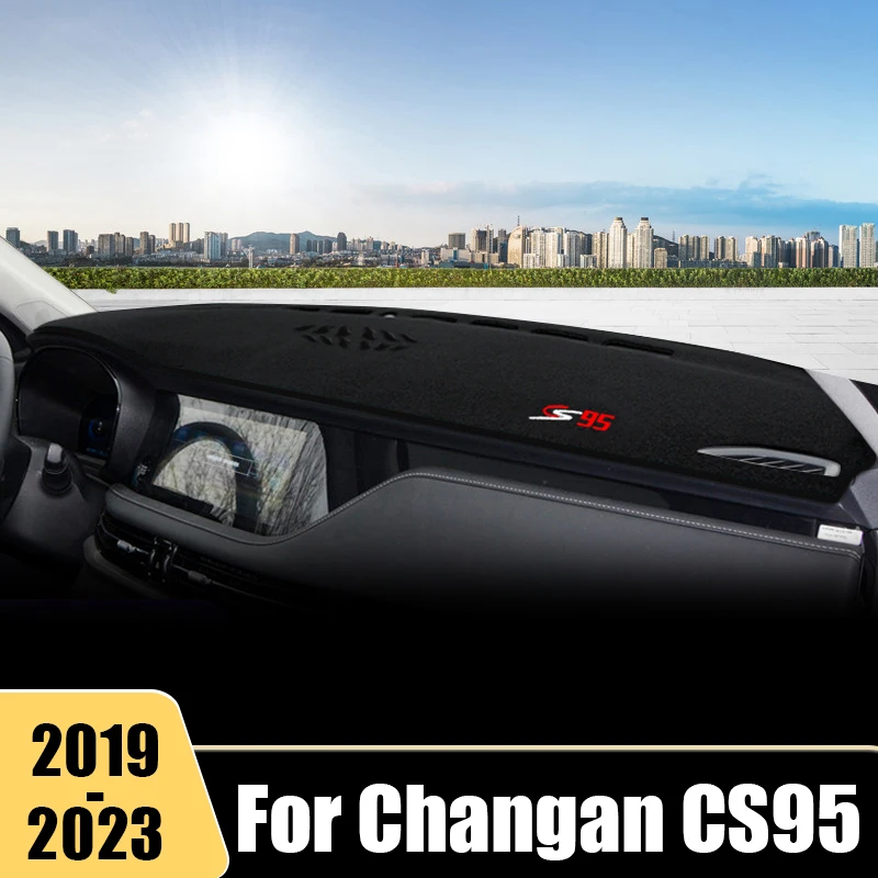 

For Changan CS95 2019 2020 2021 2022 2023 Car Dashboard Cover Sun Shade Avoid Light Mat Instrument Carpets Non-Slip Accessories