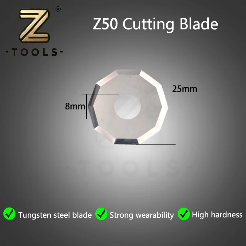 Z50 Cutting Vibrating Blade Rotary Blade Polygon Round Knife for ZUND JWEI IECHO Sinajet Digital Cutter
