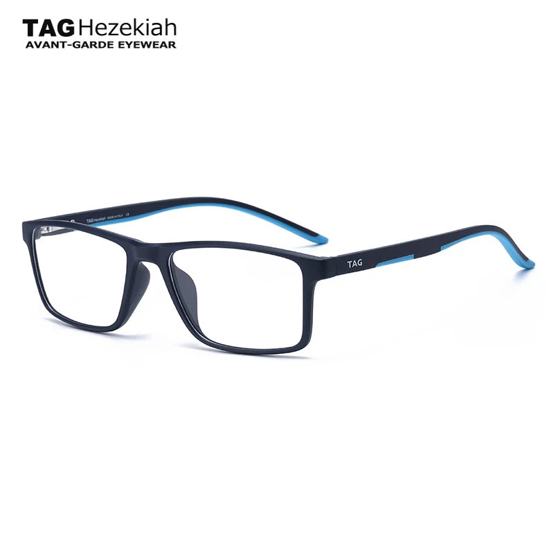 TH502 ماركة الموضة الرجعية مربع النظارات الإطار الرجال TR90 مشهد المرأة النظارات إطارات الحركة خفيفة النظارات القراءة