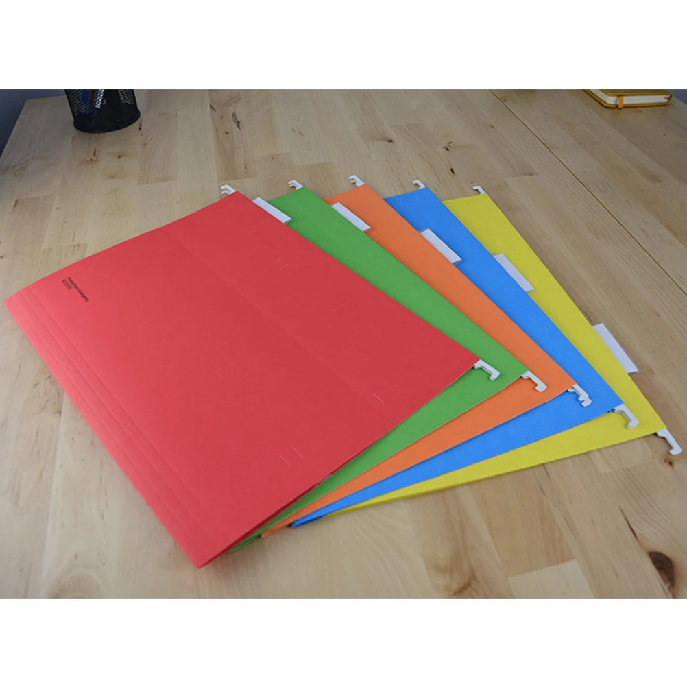 

14pcs Hanging File Folder Suspension File Holder Paper Material Office Home Use Bright Colors Wide Opening
