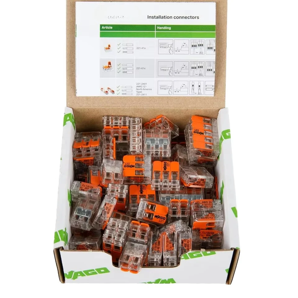 In Stock Electrical Connectors with Screw Terminal Block - UL Certified for Home and Industrial Wiring