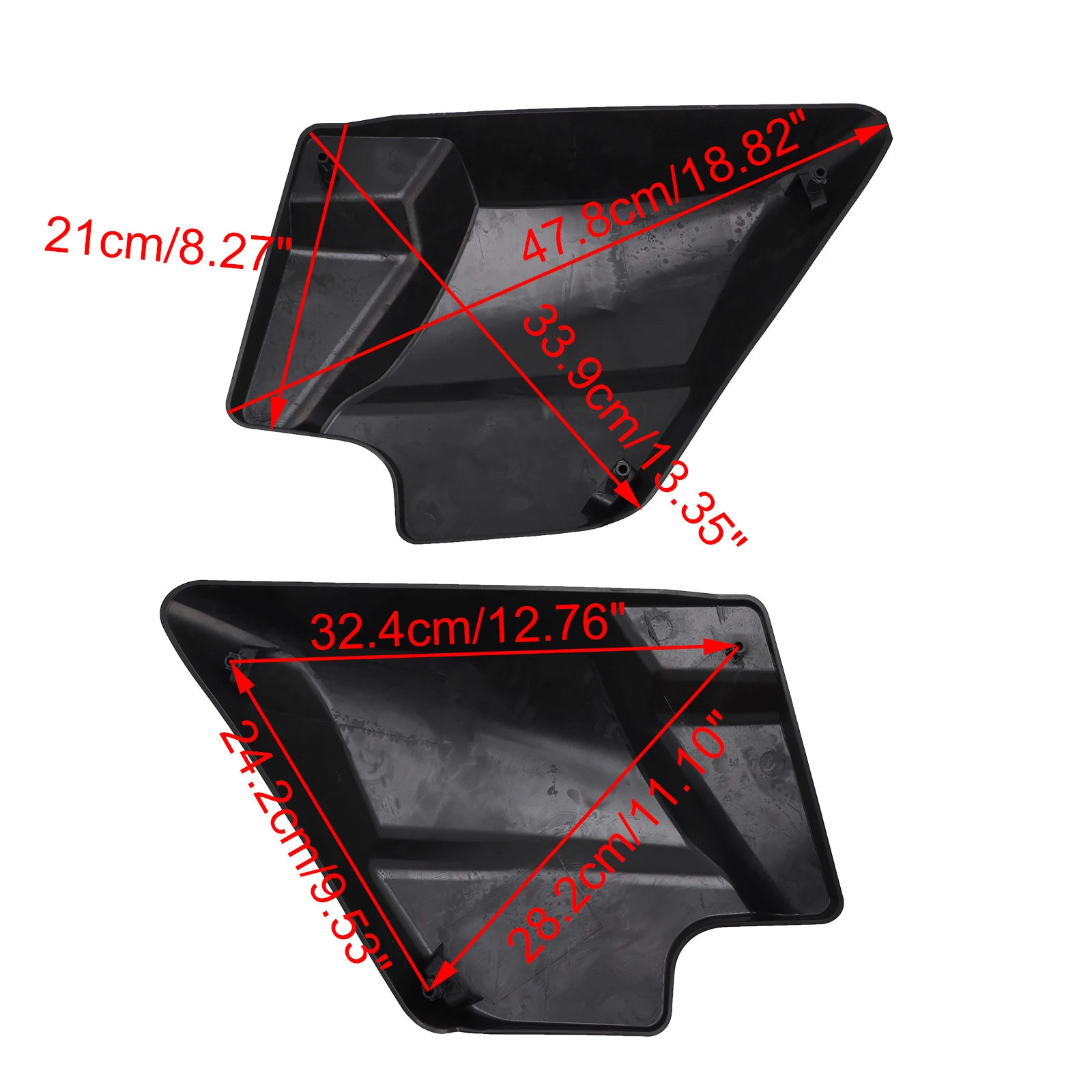 Topteng Battery Side Cover fit for Touring 2009-2020 2021 2022 2023 2024 Road Glide Electra Glide Street Glide