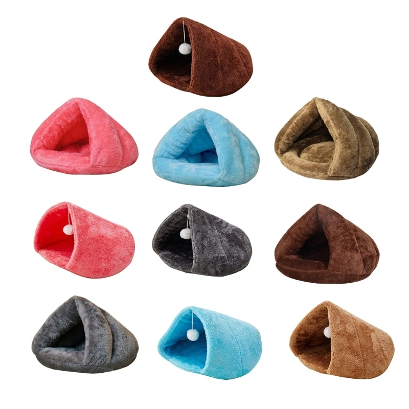 Cave Bed for Indoor Small Dog Warm Bed House Teepee Tent Bed Dropship