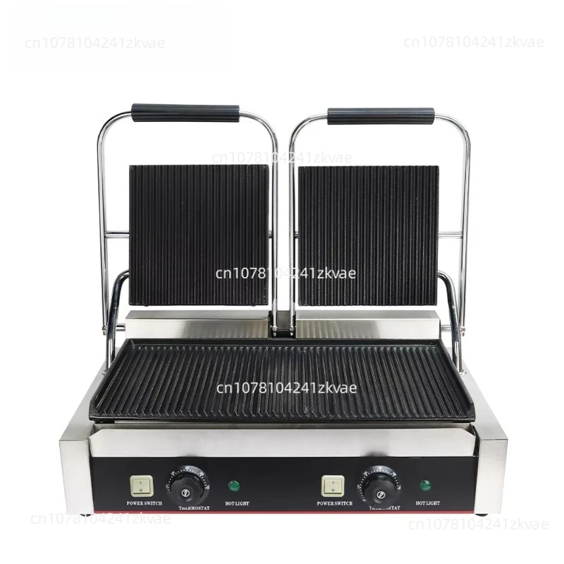 Hot Selling Electric Sandwich Maker Panini Press Grill Double Plate Food Machinery Contact Grill Press Grill