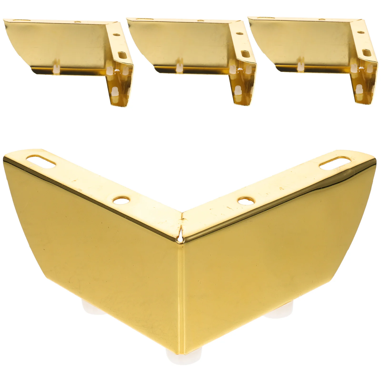 Pernas de móveis de ferro, 4 unidades, resistentes, pés de suporte para armários, armários, sofás, pernas de móveis