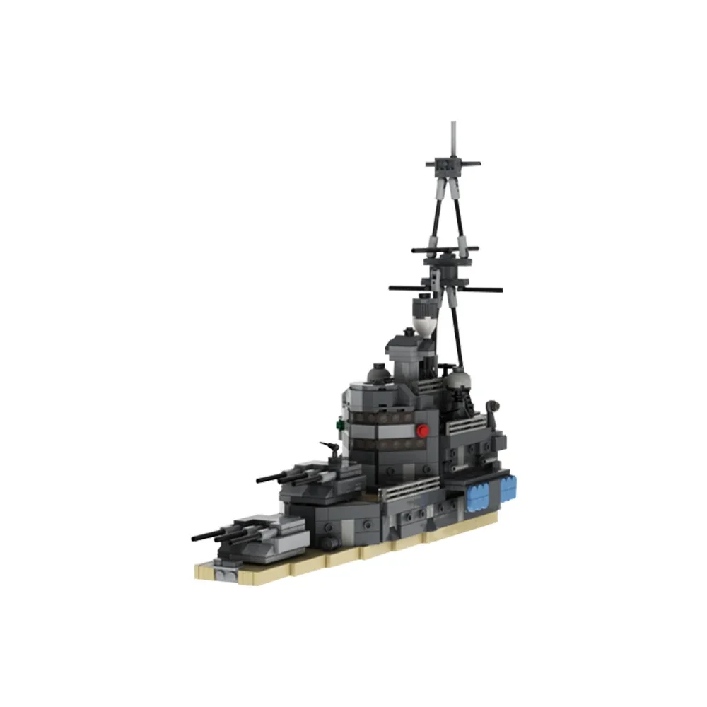 Gobricks MOC HMS Belfast 1939 مجددة WW2 نموذج الطوب WW2 سفينة حربية عسكرية بنة مجموعة ألعاب تعليمية لجمع الهدايا