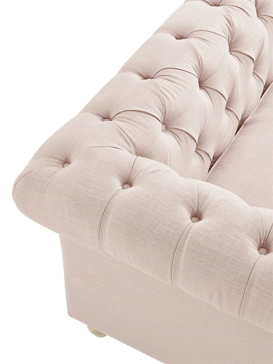 Semplice divano in tessuto country americano francese retrò