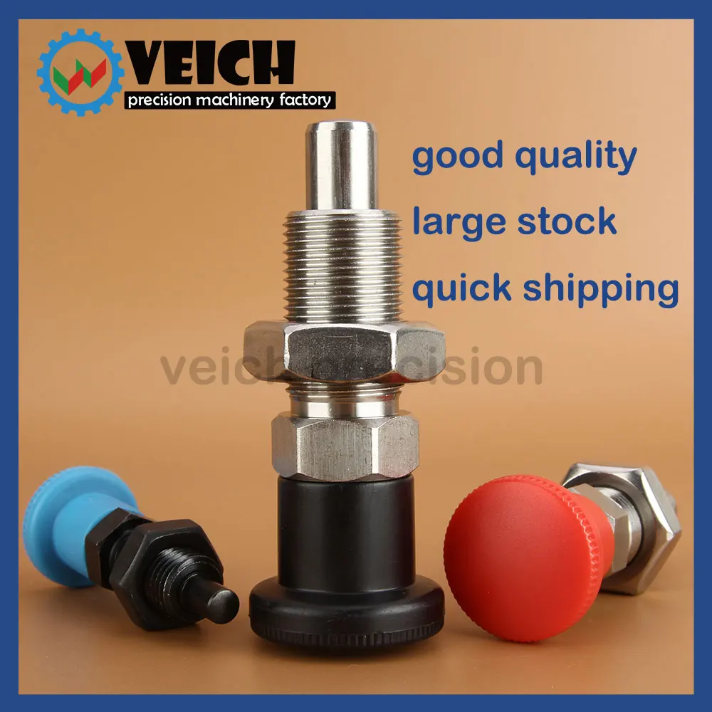 VCN221 Factory In Stock Plastic Knob Stainless Steel Index Plunger Hand Retractable Self Locking Indexing Pin