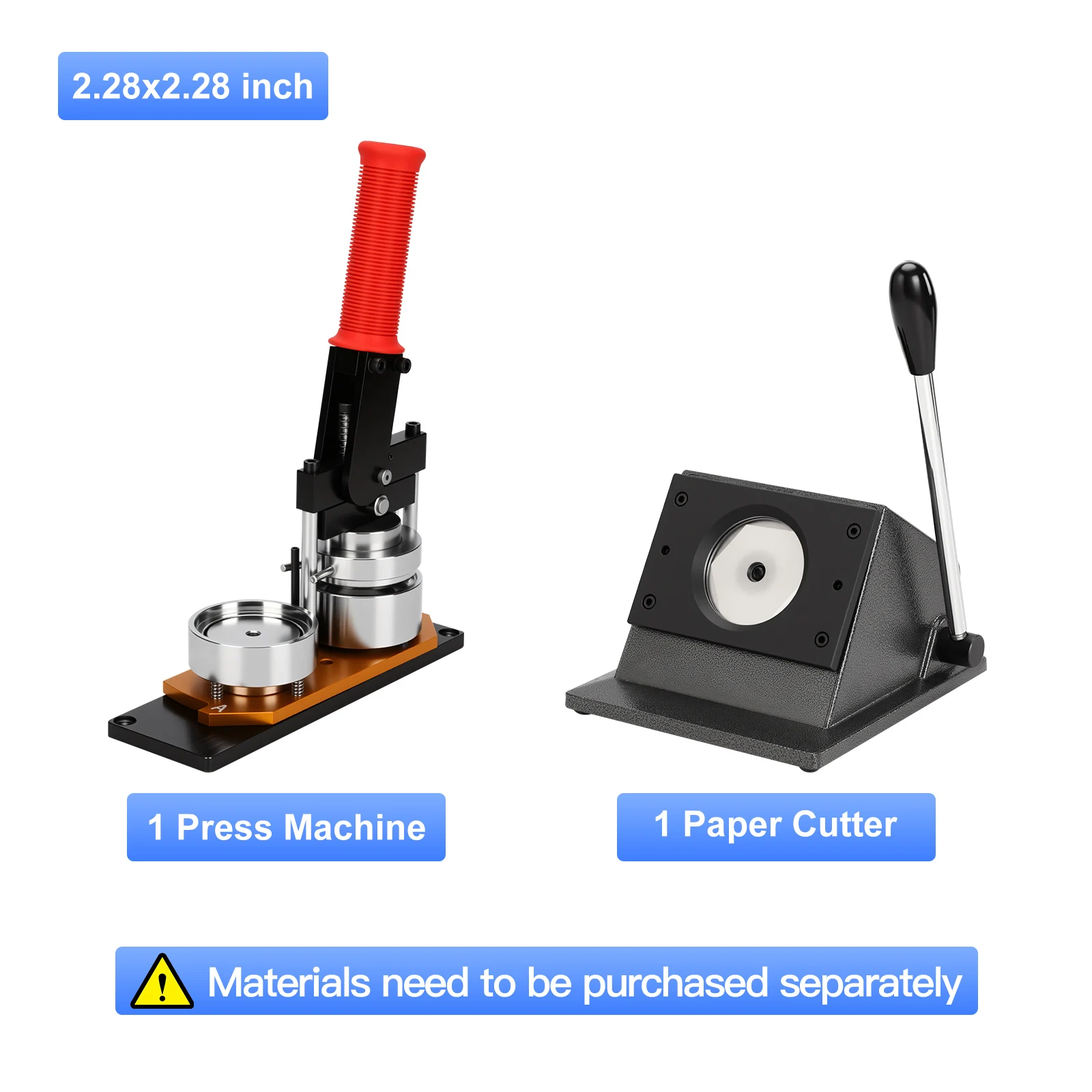 Badge Making Machine, Magnet Making Machine, Photo Making Machine, Button Making Machine for making fridge magnets, badges, etc.
