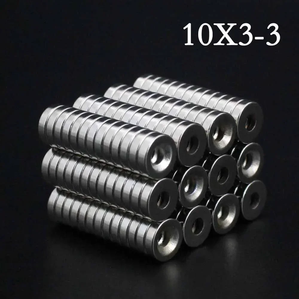 

5/10/20/30/40Pcs 10x3-3 Neodymium Magnet 10mm x 3mm - 3mm N35 NdFeB Round Super Powerful Strong Permanent Magnetic imanes