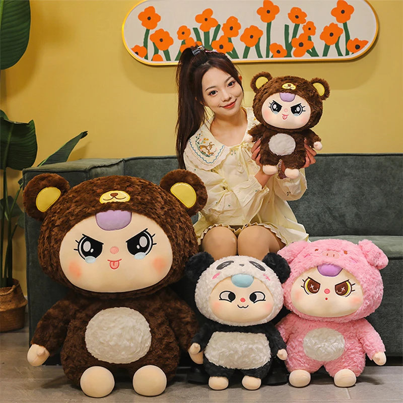

Плюшевая игрушка для детей, подарок на день рождения, Рождество, мягкая кукла-кролик, мягкая игрушка-подушка для 3-летних детей, креативная плюшевая игрушка с ушами, приз