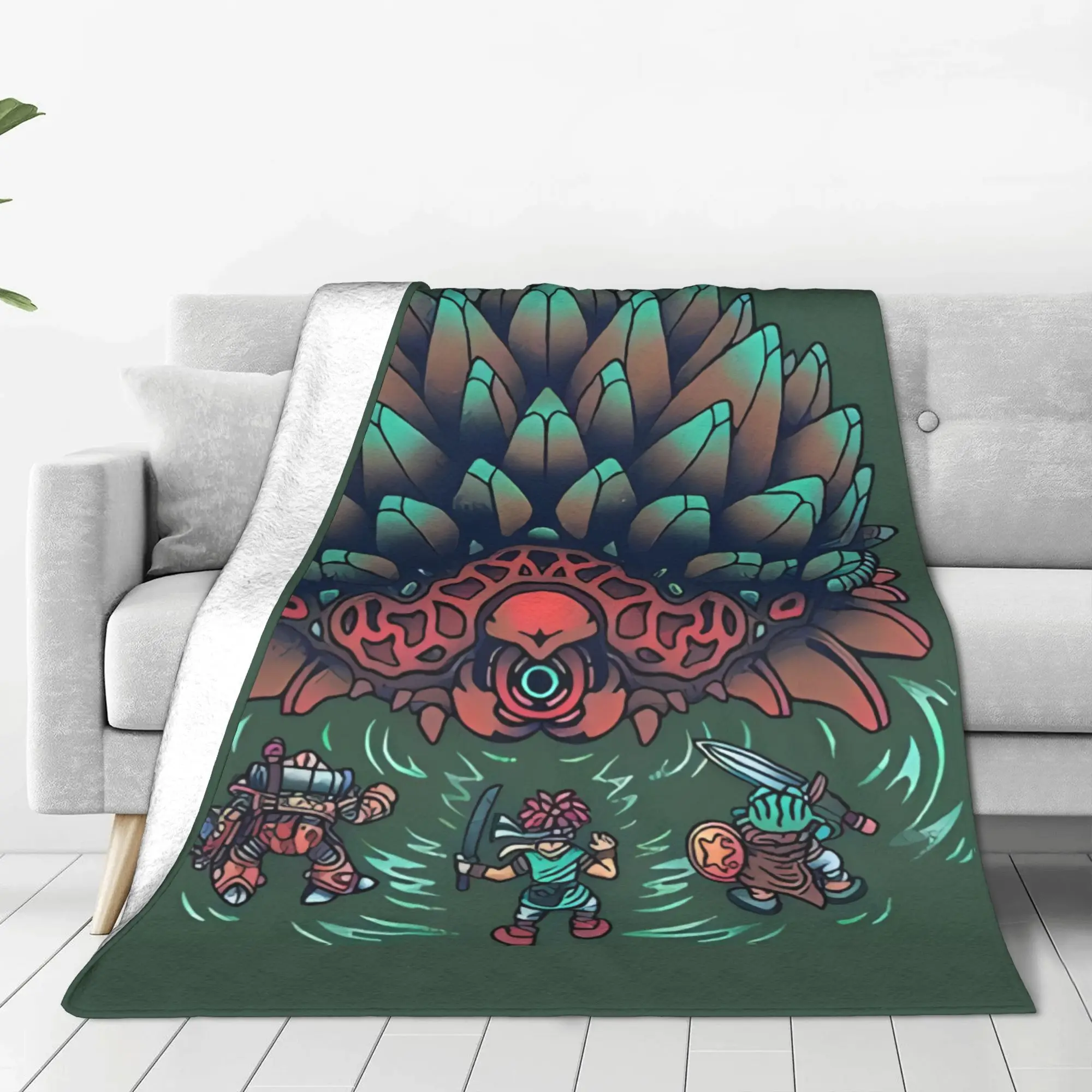 1PC Home Cutecore T Shirtlavos Chrono Trigger Blanket Super Cosy Plush Home Living Room Sofa Halloween